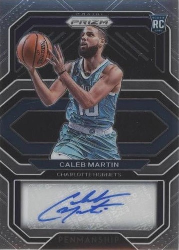 CALEB MARTIN AUTOGRAPH , ASPIRING , SILVER PRIZM , /49 , PANINI