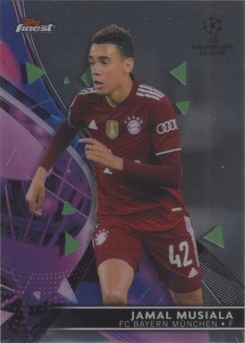 2022-23 Topps Finest UCL Bayern Munich Jamal Musiala Gold Jersey