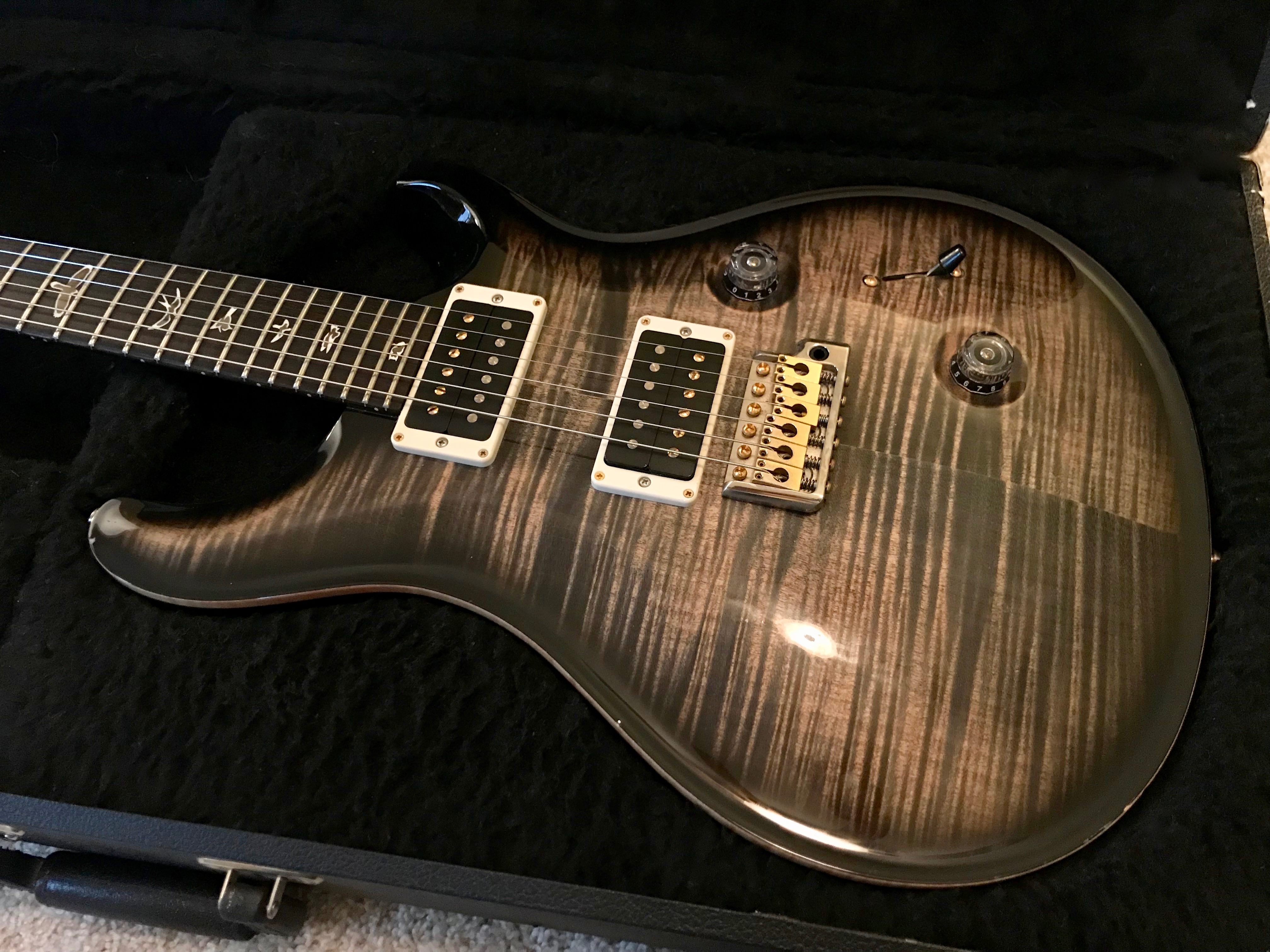 Sold - 2012 PRS Custom 24 Hybrid Hardware Charcoal Burst w/ 57