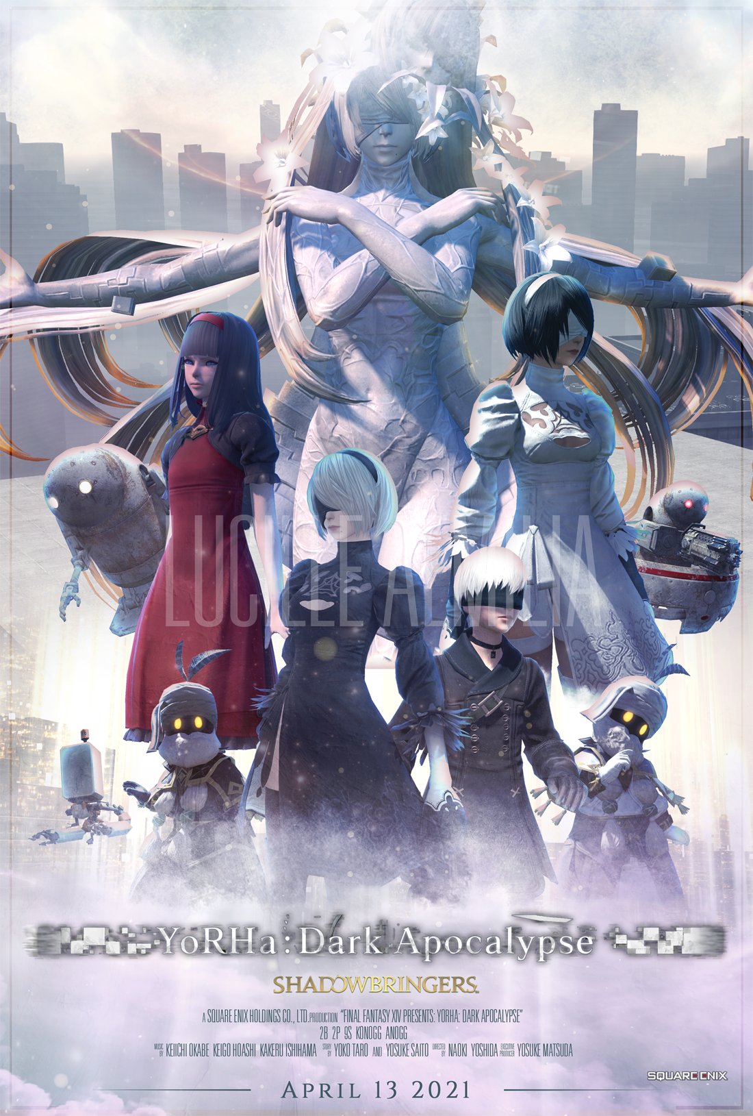 Made a poster for the YoRHa Dark Apocalypse raid series : r/ffxiv