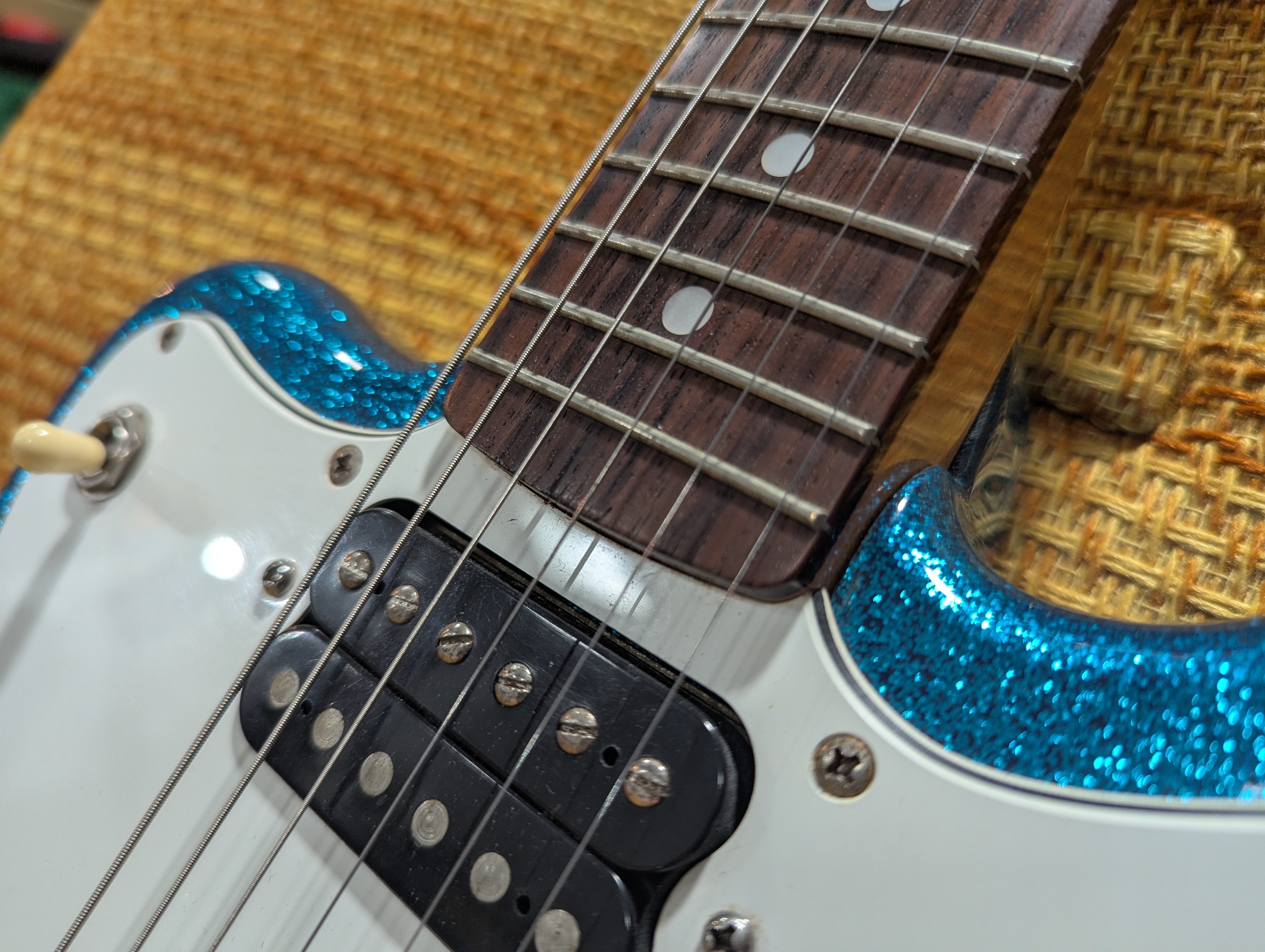 1997 Squier Vista Super-Sonic in Sparkle Blue | The Canadian