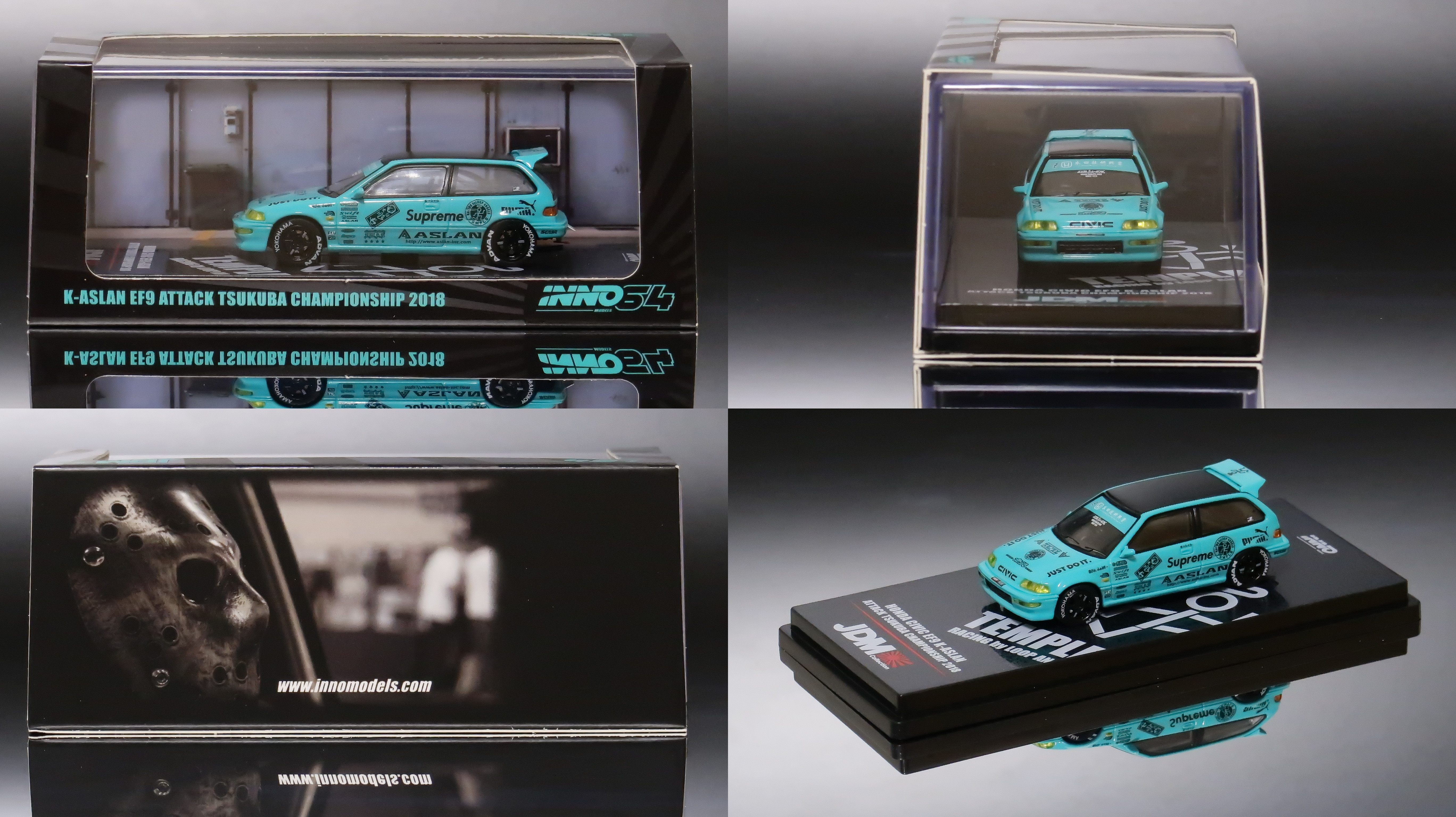 モデルインプレッション】 INNO Models 1/64 Honda Civic K-ASLAN EF9
