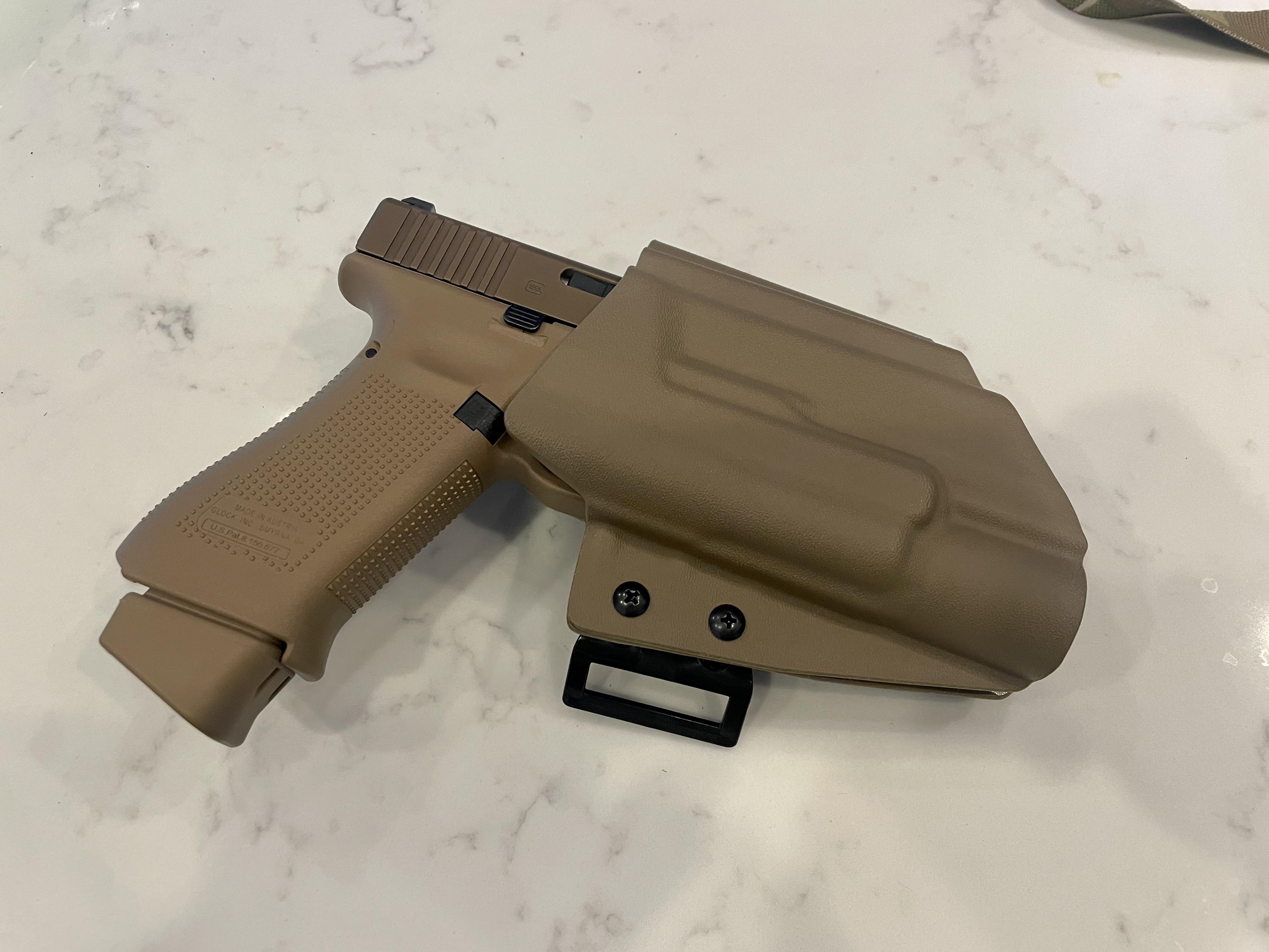 Wolverine” colored T Rex Arms Ironside Holster with 19x : r/Glocks