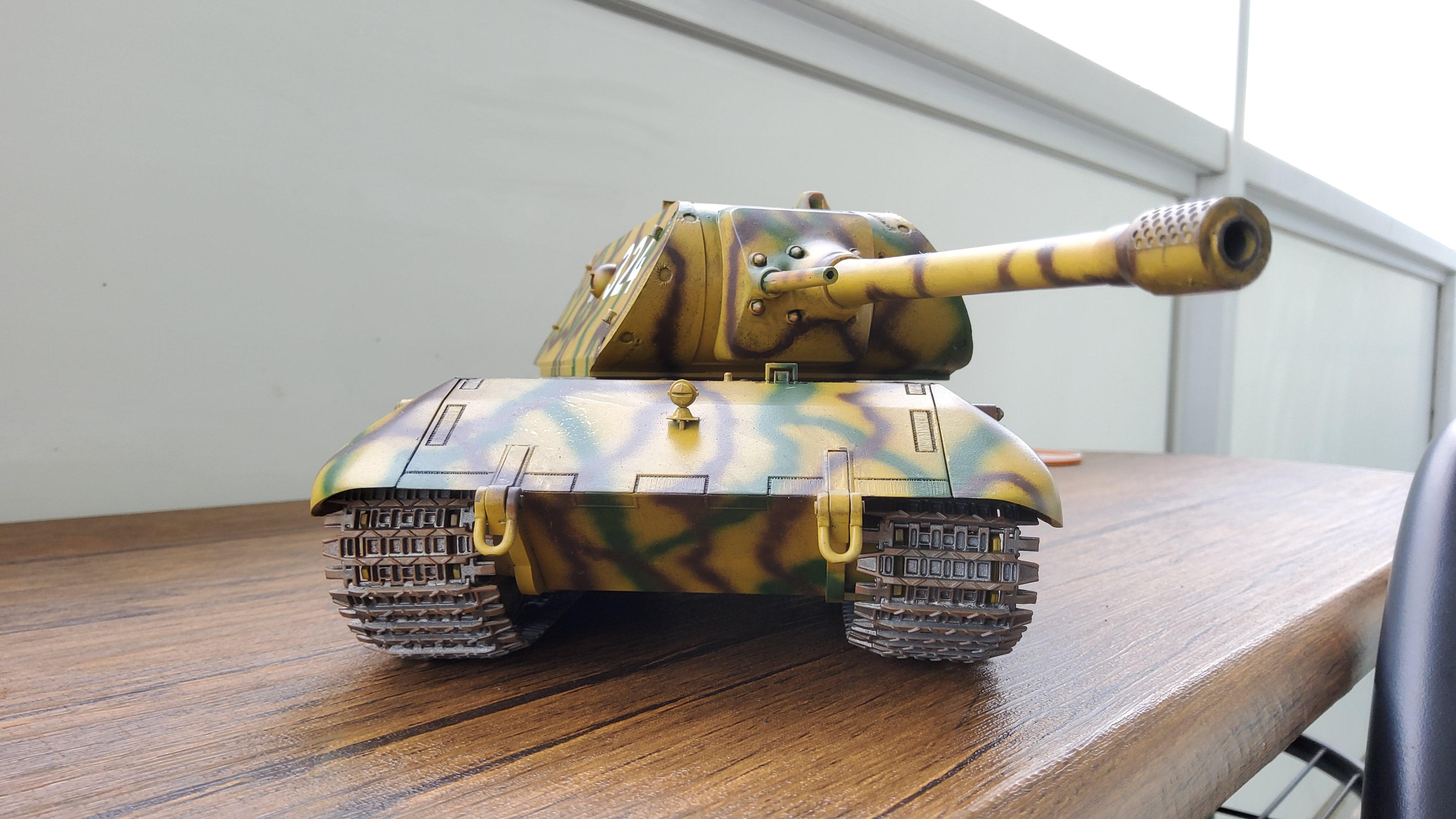 Insanely impractical. This is my finished 1/35 E-100 Super heavy