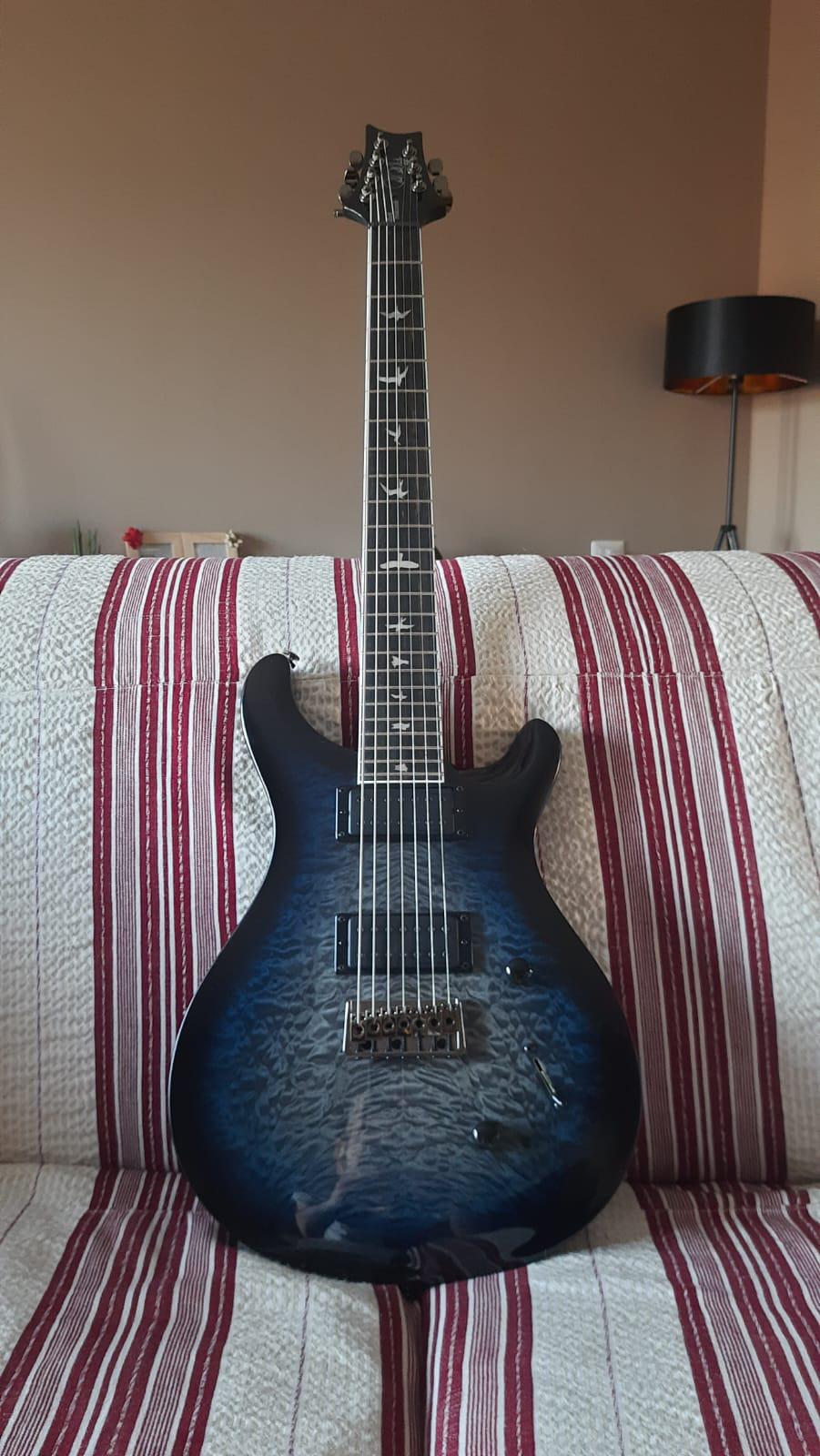 Prs Holcomb SVN Blue Burst, my new beauty 😍 : r/7String