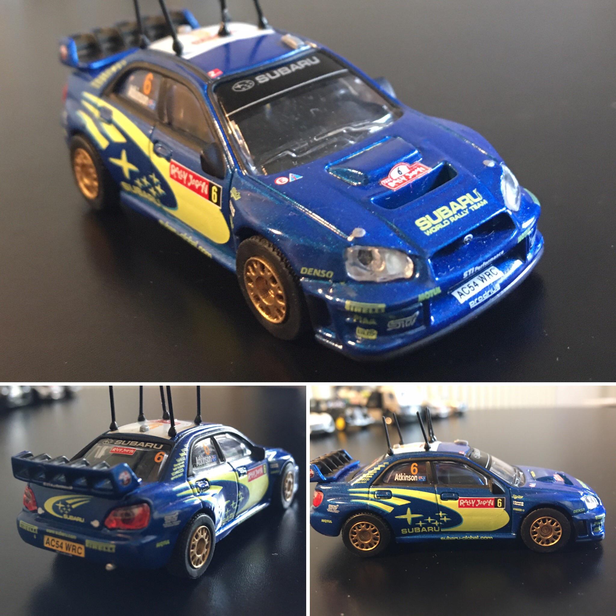 Kyosho CM's Rally WRC 1:64 2005 Subaru Impreza WRX #6 Atkinson