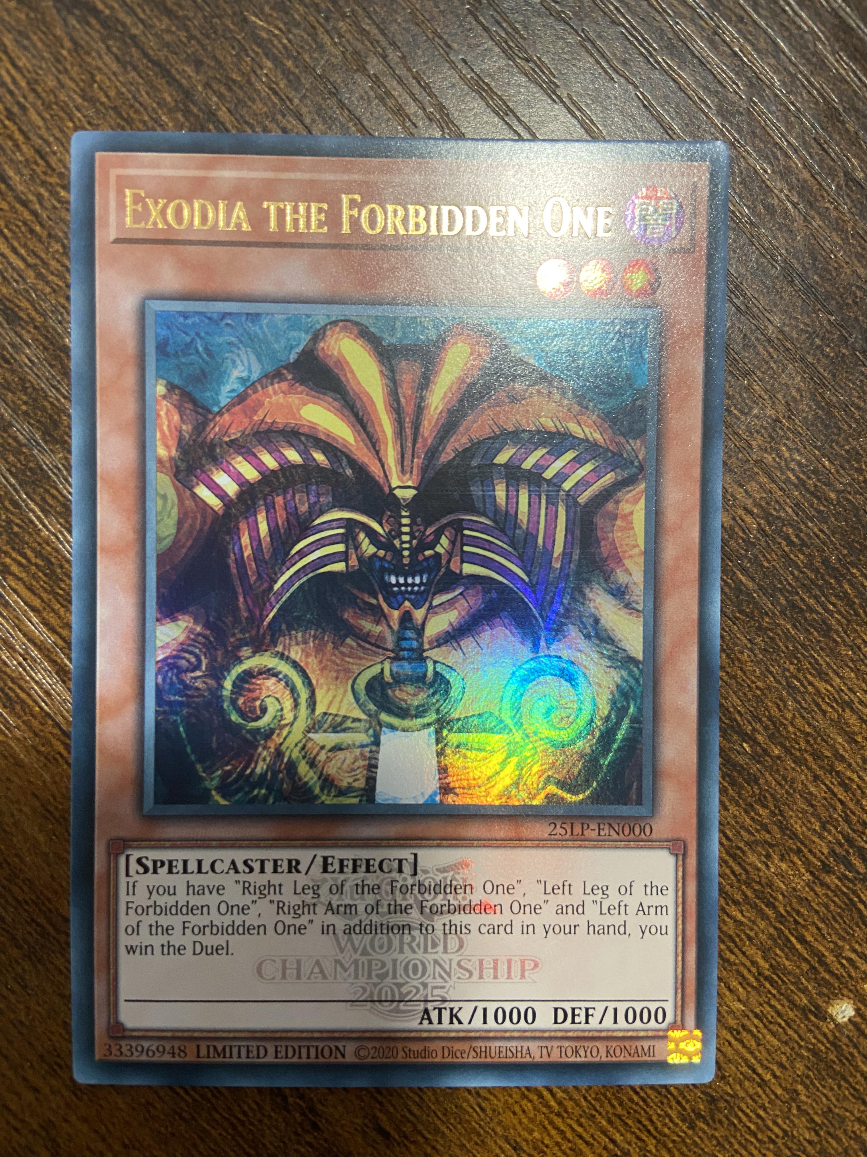 WCS 2025 限定パック] 封印されしエクゾディア : r/yugioh