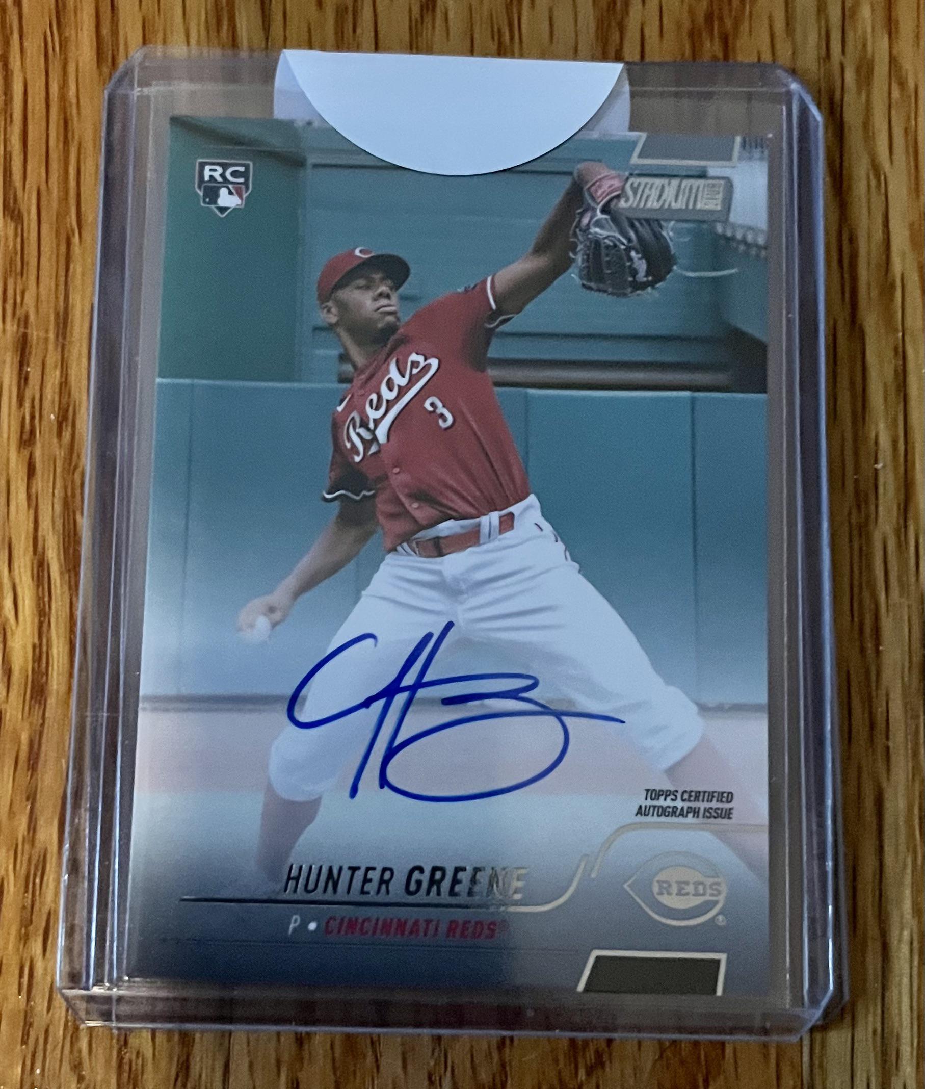 Hunter Greene stadium club auto finally fulfilled! : r/baseballcards