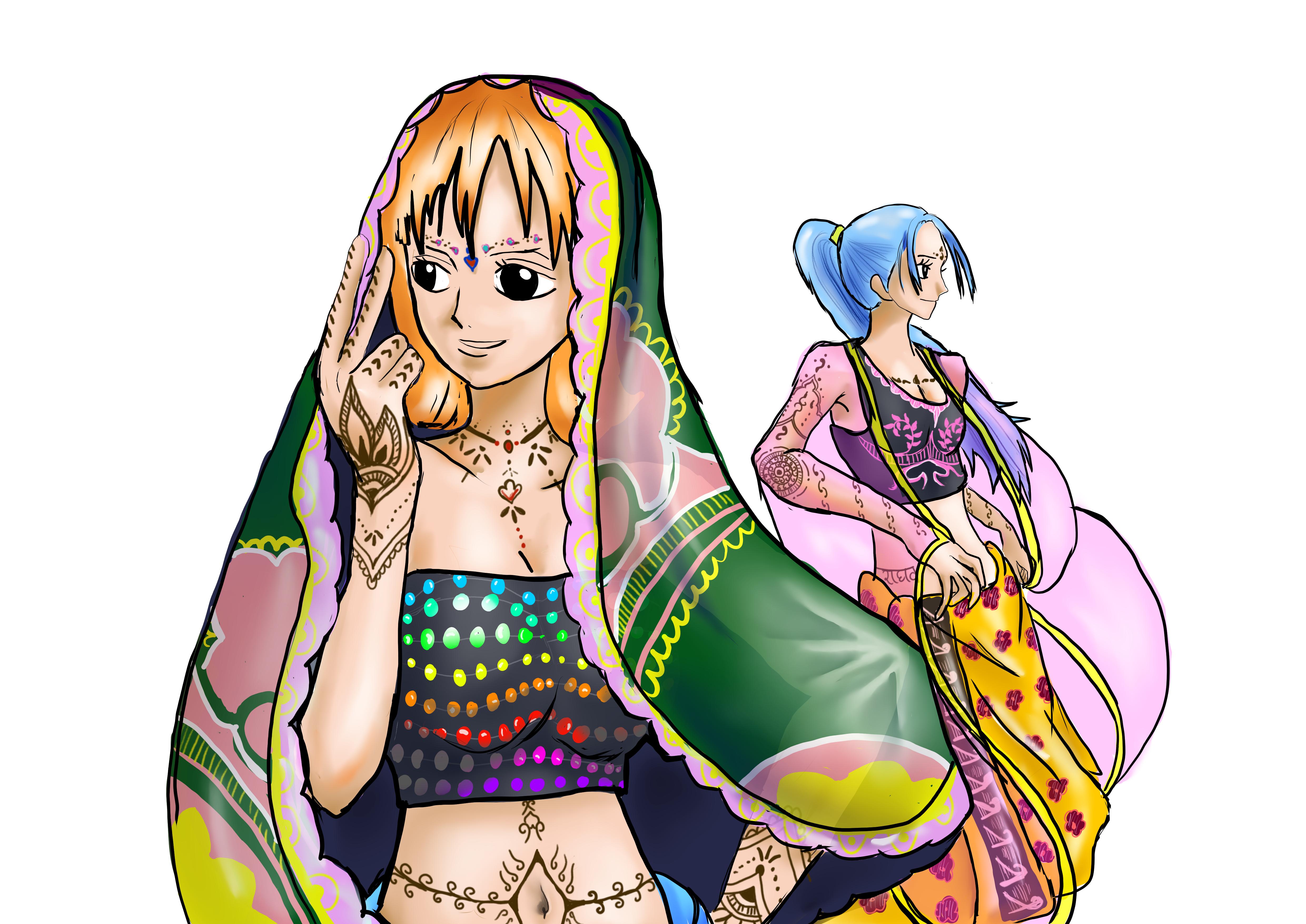 ナミとビビを描いてみた : r/OnePiece
