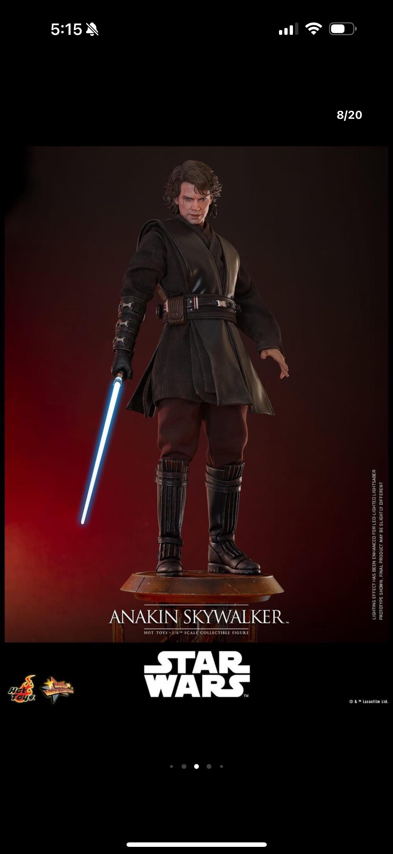 アナキン・スカイウォーカー エピソード3/シスの復讐 ホットトイズ : r