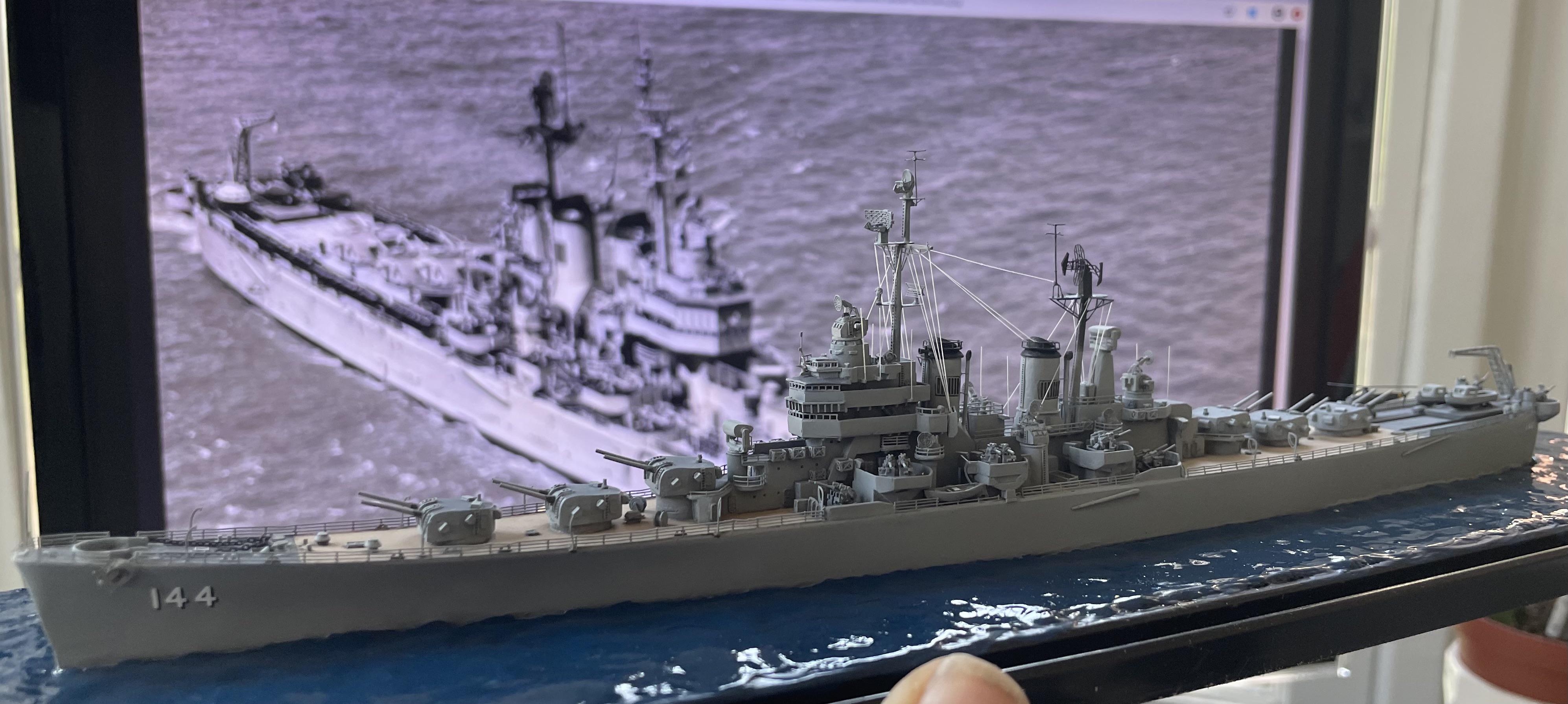 Done! 1/700 USS Worcester by Niko (resin kit) - one of the more