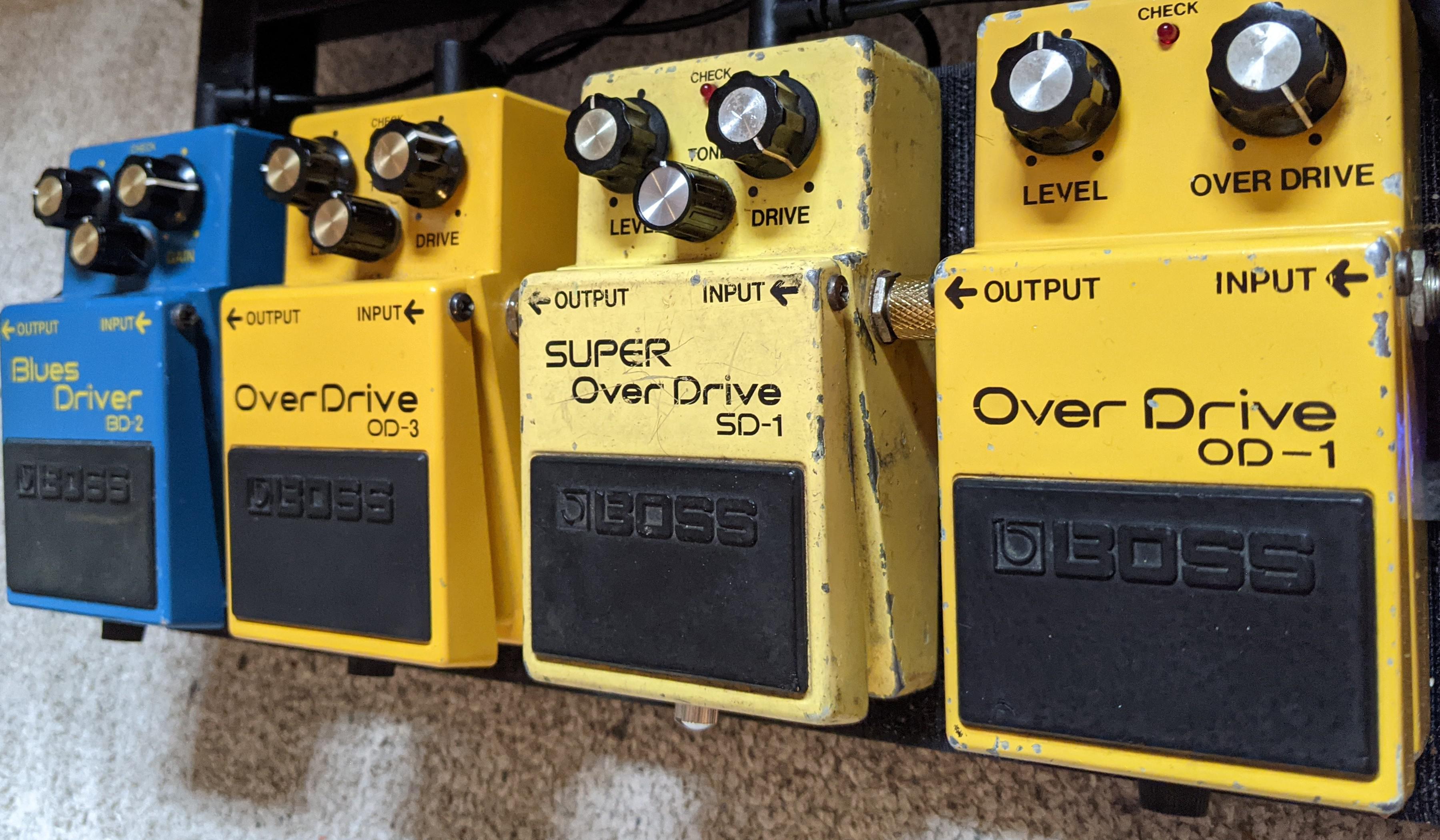 NPD: Boss OD-1! Overdrive Family Photo! : r/guitarpedals