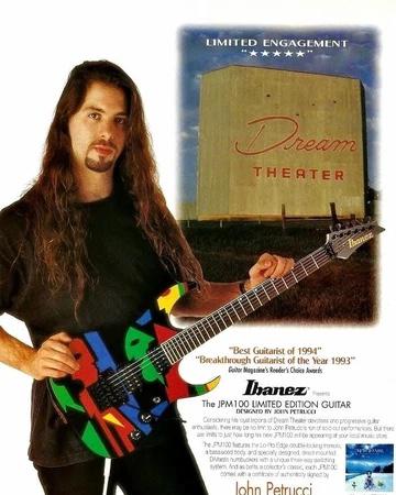 JohnのJPM100付きのIbanezギターの広告を見つけた。 : r/Dreamtheater