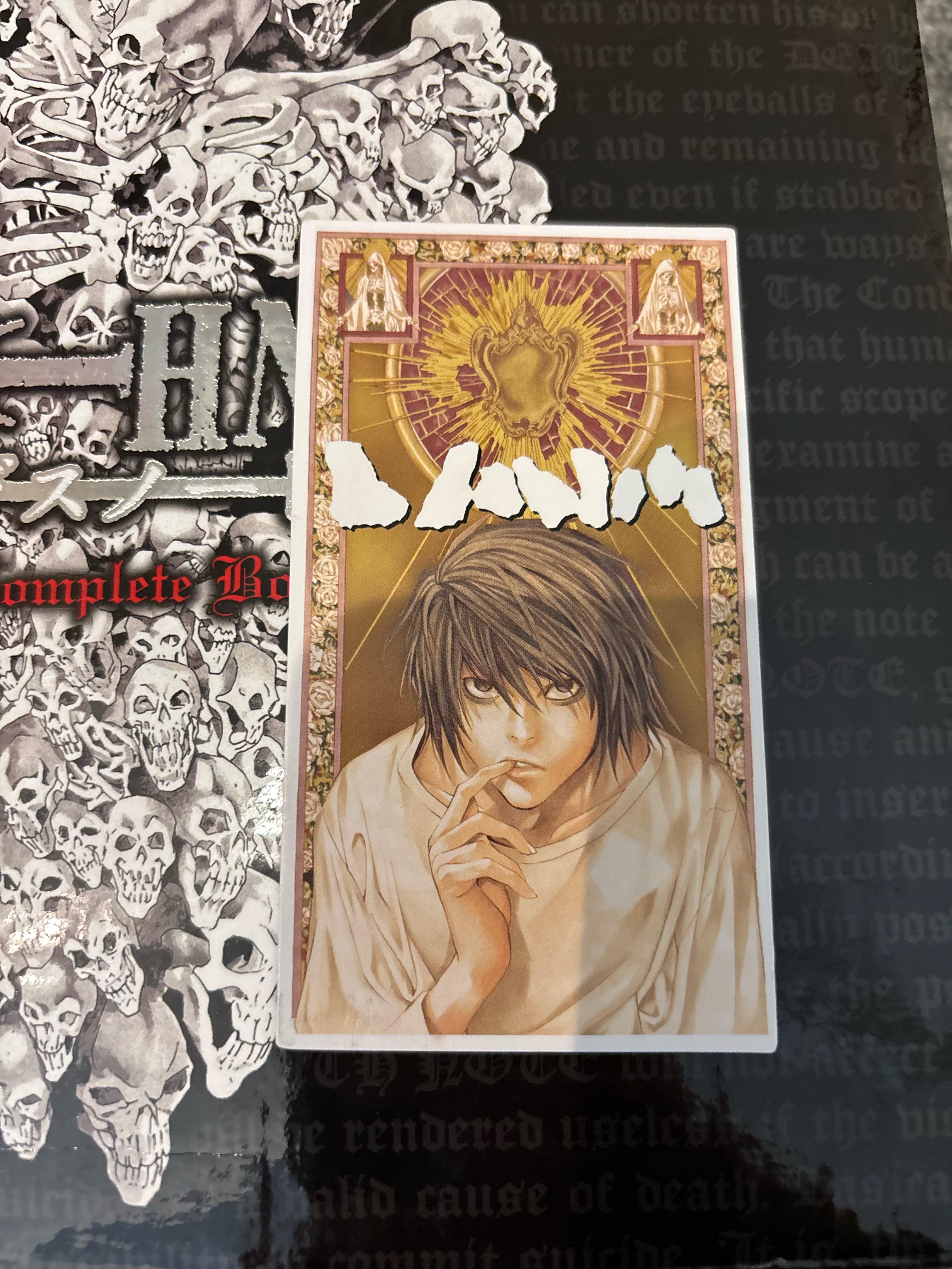 デスノート13巻の最初には「真名カード」があって、開くとLの本当の