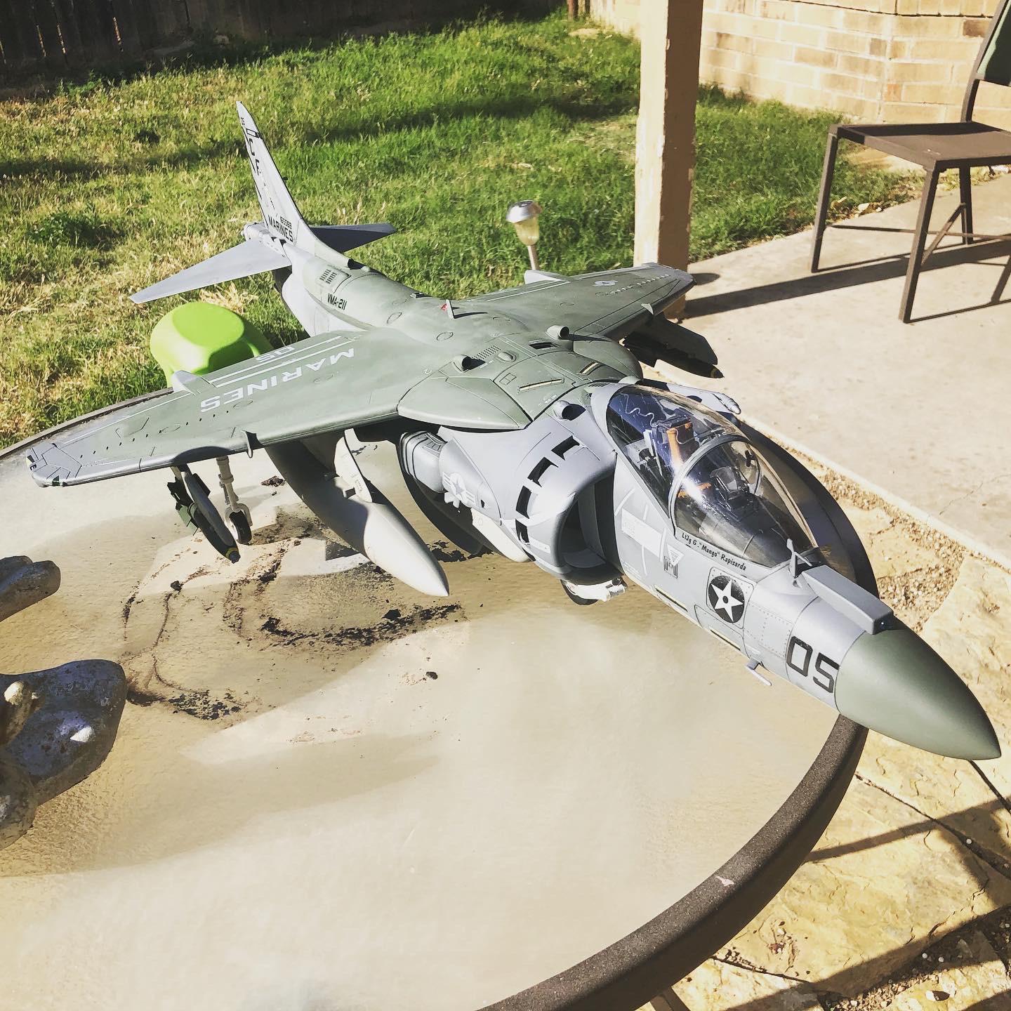 Another photo of the hobby boss 1/18 scale harrier. : r/Scalemodel
