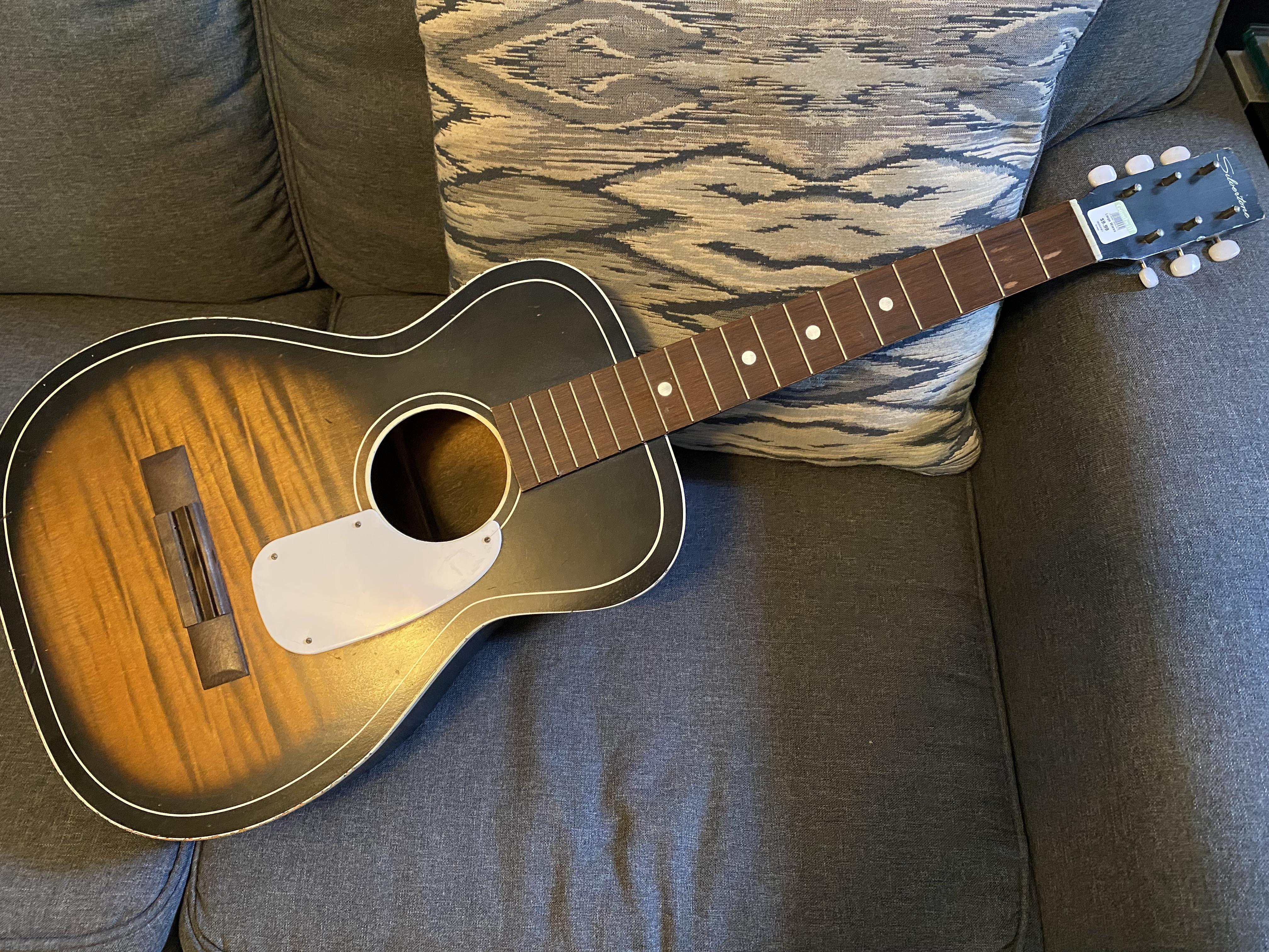 Goodwill find: 1960s Harmony-made Silvertone 604 : r/guitars