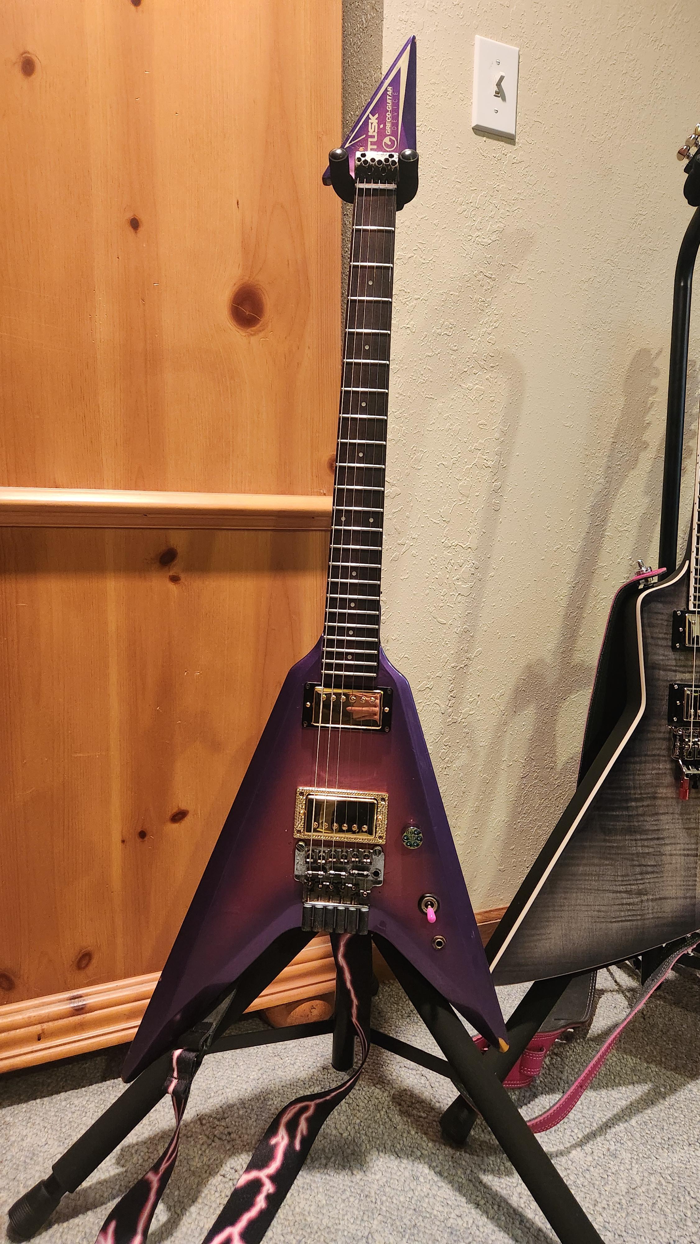 New to me Greco Tusk V. Swapped pickups for jb/59 and now it