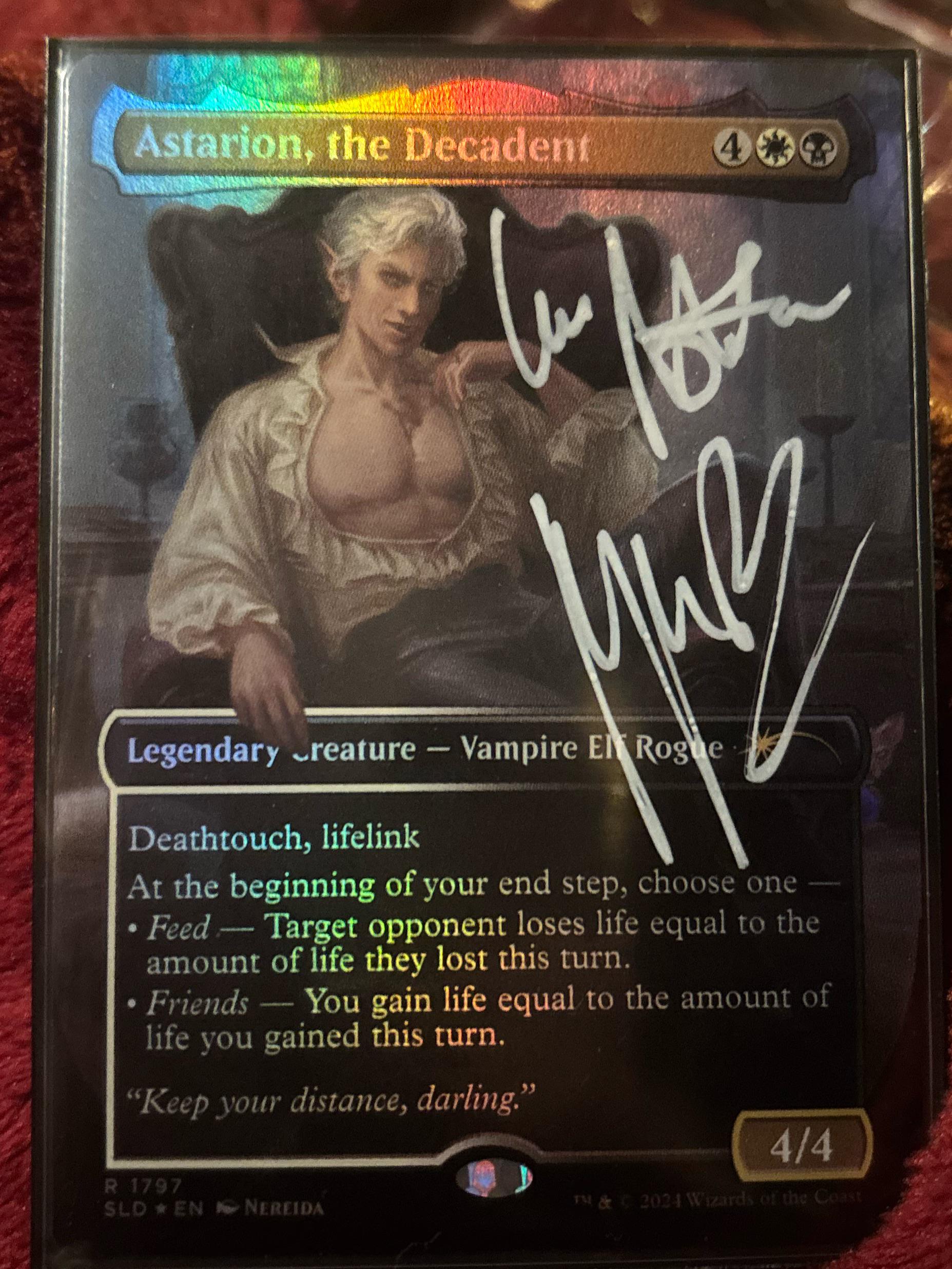 ついにサイン入りの美しいカードを手に入れた！(本物のカードで