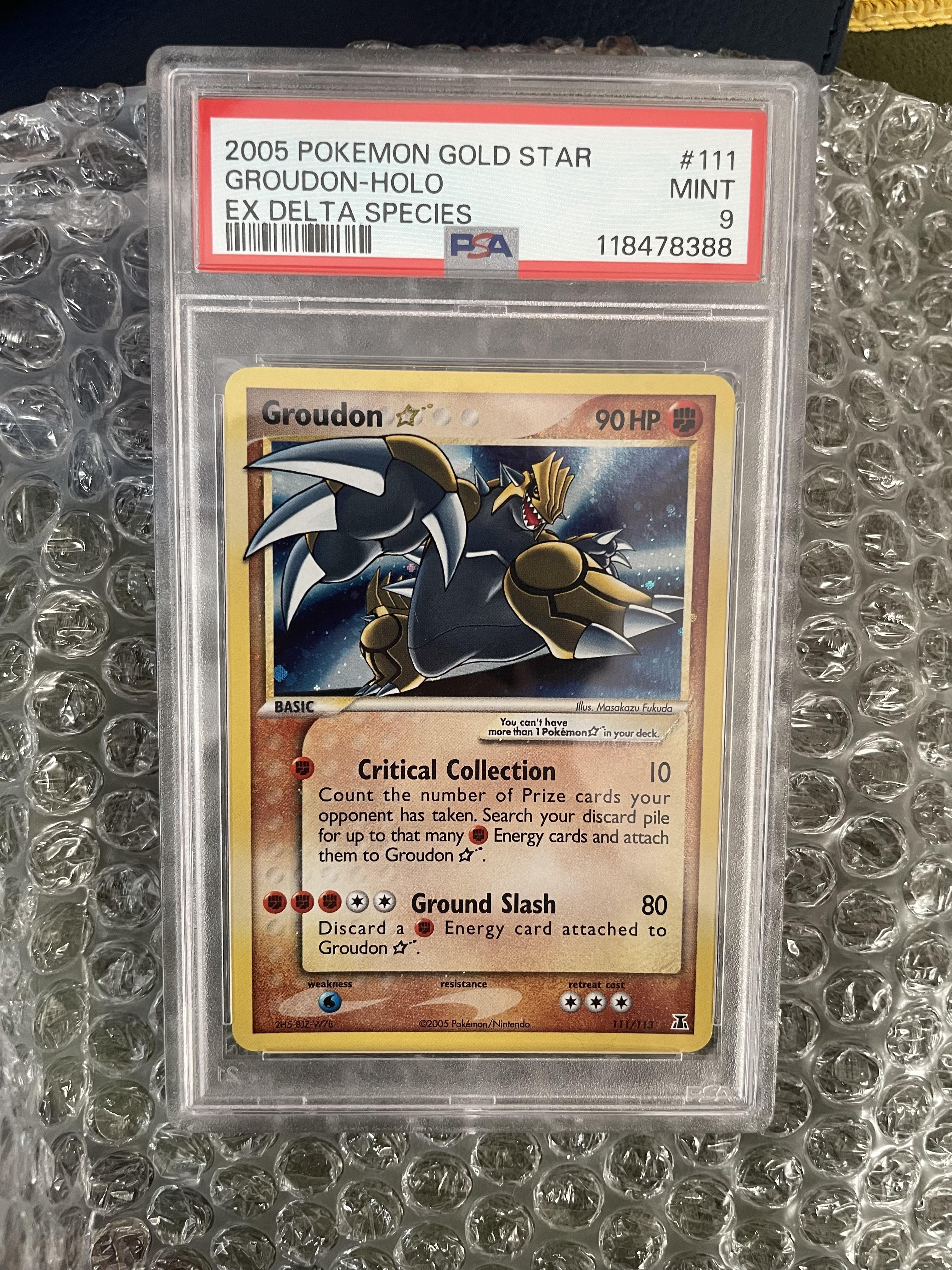 Update: Groudon Gold star got a PSA 9! : r/PokeGrading