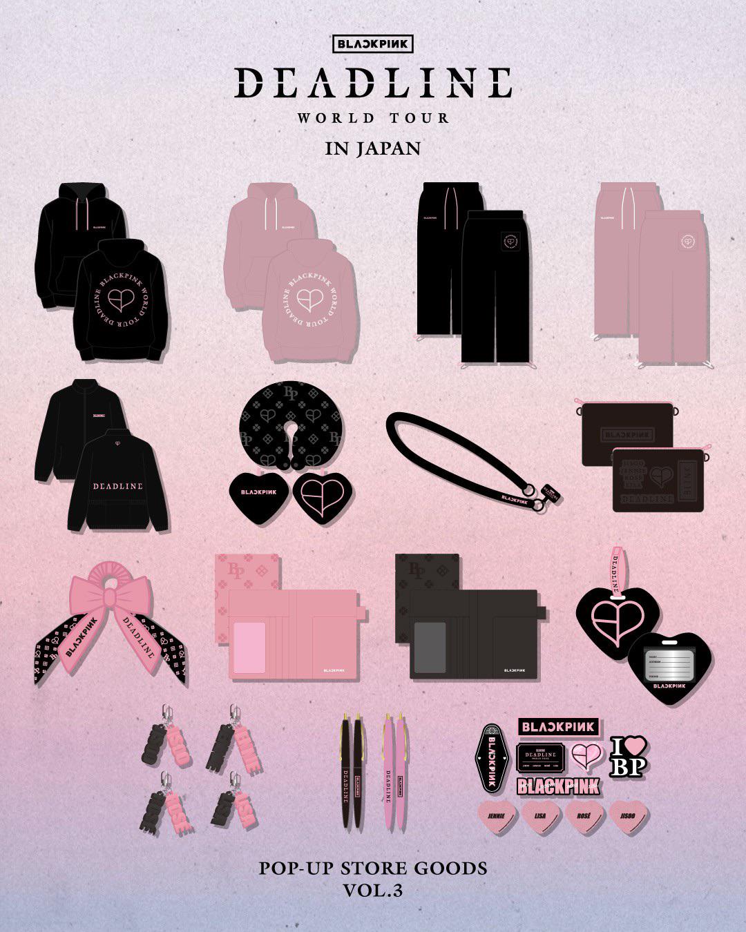250926 BLACKPINK WORLD TOUR [DEADLINE] IN JAPAN POP UP STORE GOODS
