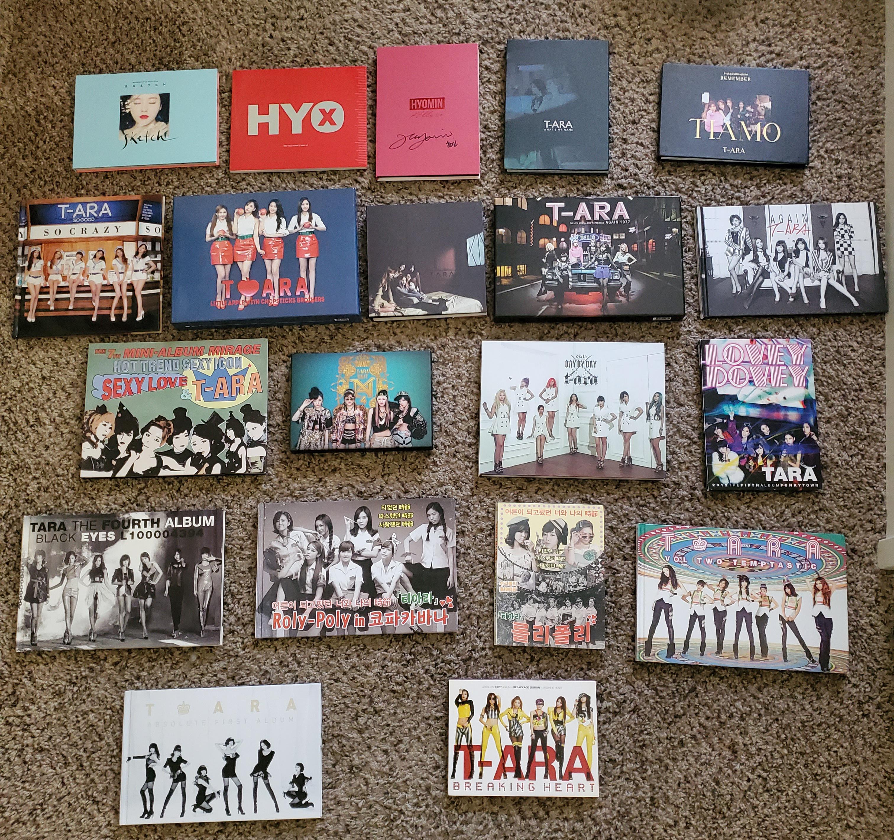 really happy with my T-ARA collection so far <3 : r/kpopcollections