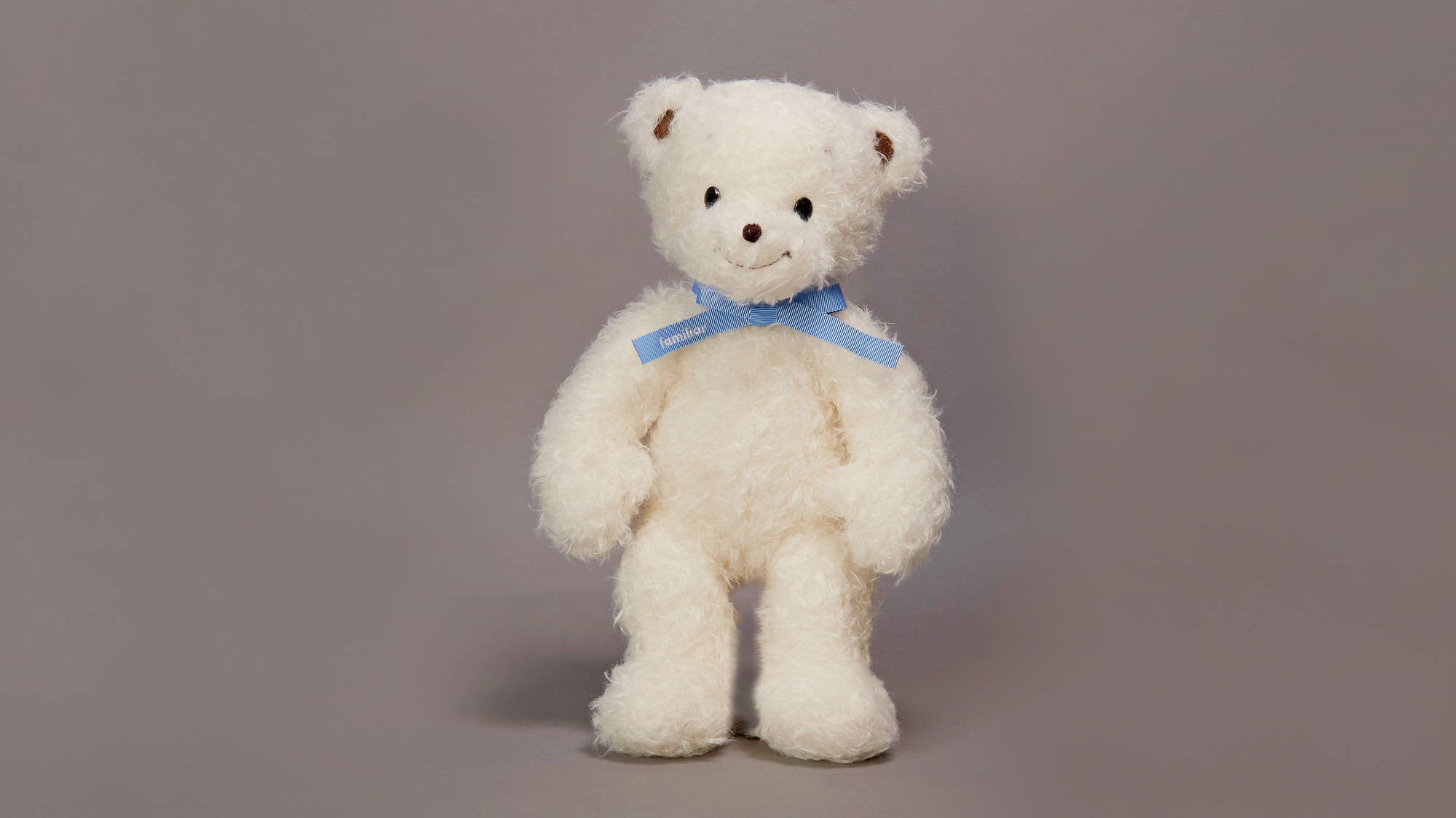 受注販売開始】モヘヤ生地のプレミアムなファミリアベアー ホワイト