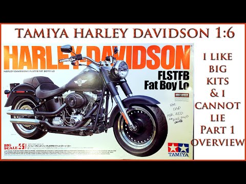 Tamiya 1:6 Harley Davidson FLSTFB Fat Boy Part 1 Overview - YouTube