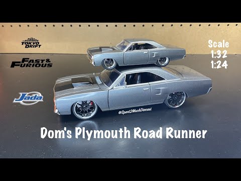 Dom's Plymouth Road Runner (Grey) Tokyo Drift by Jada Diecast