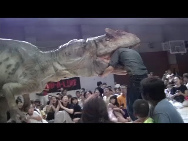 DINO A LIVE Allosaurus attacks 13 o'clock - YouTube
