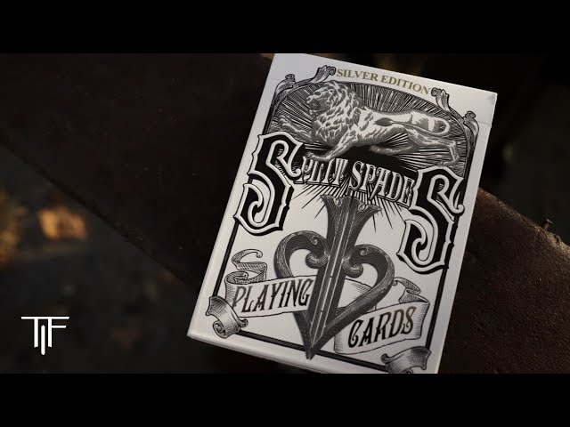 David Blaine Silver Split Spades Playing Cards - Deck Review - YouTube