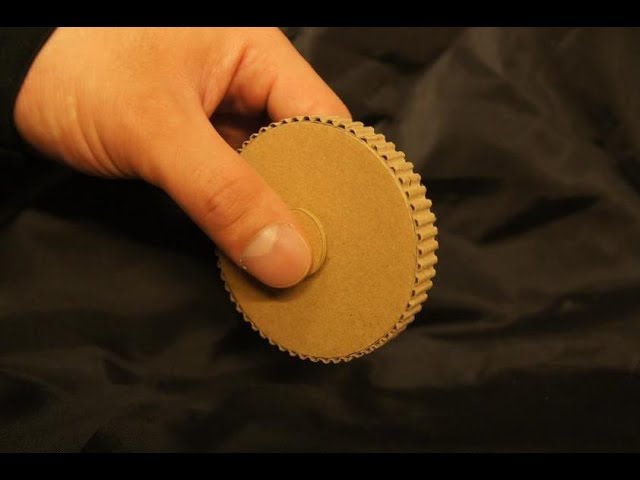 本気でダンボール工作！→ ハンドスピナーを作ってみた！ Cardboard