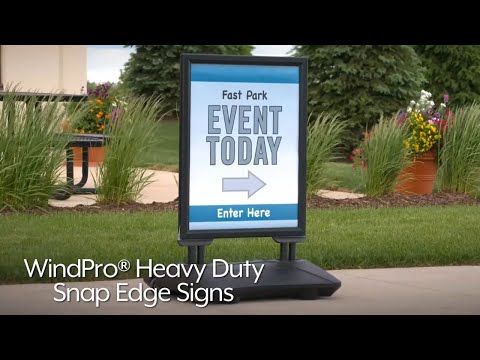 WindPro Snap Edge Signs - YouTube
