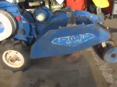 1 ISEKI AR 551エースローター 耕運機 - YouTube