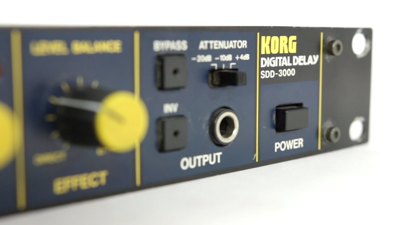 The Best Digital Delay Korg SDD 3000 Rack - YouTube