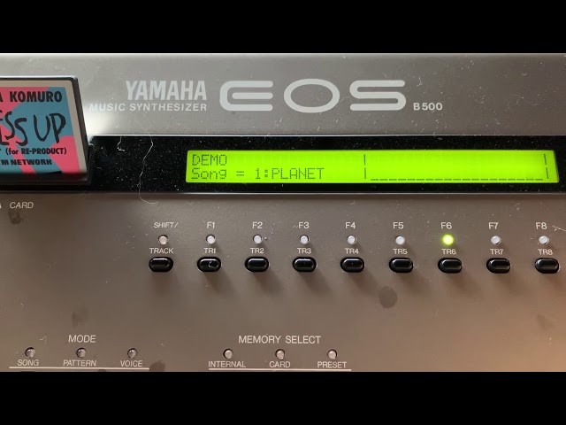 YAMAHA EOS B500 DEMO SONG / VOICE CARD TK3 
