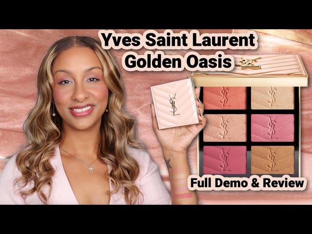 YSL Golden Oasis Face Palette ✨ Swatches, Face + Eye Try-On