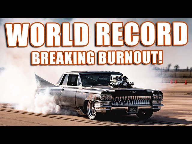 DARK ROAST BURNOUT CAR - WORLD RECORD DAY! - Behind the Scenes of