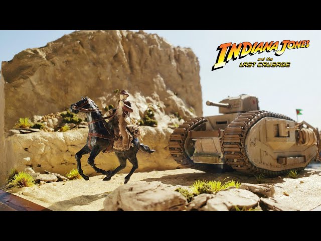 インディ・ジョーンズ/最後の聖戦」の戦車ジオラマを作る!! indiana