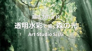 透明水彩で描く森の光 - 横浜のアートスタジオ／Sissi（シシ）