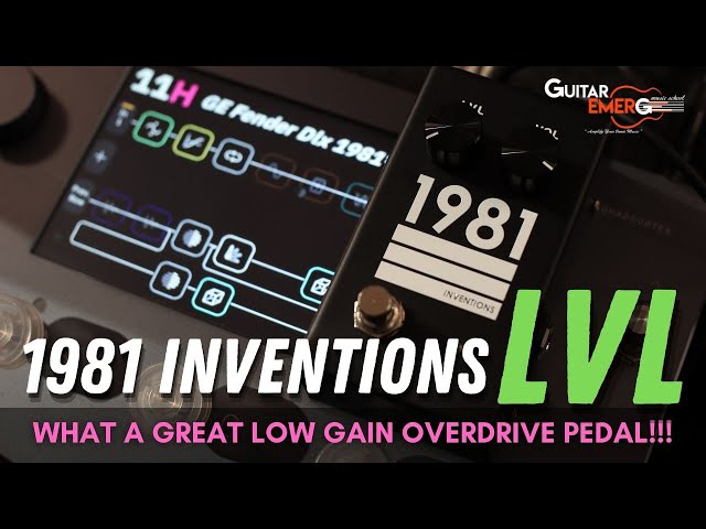 1981 Inventions LVL - What A Great Low Gain Overdrive Pedal - YouTube