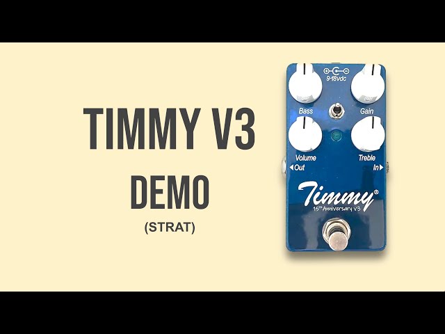 Paul Cochrane Timmy V3 Pedal Demo (STRAT) - YouTube