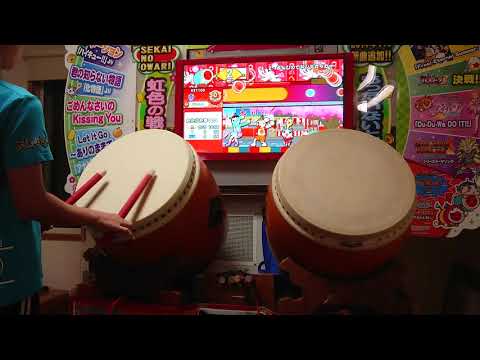 旧筐体をキミドリver.に装飾しプレイしてみた！？】おうち太鼓/太鼓の