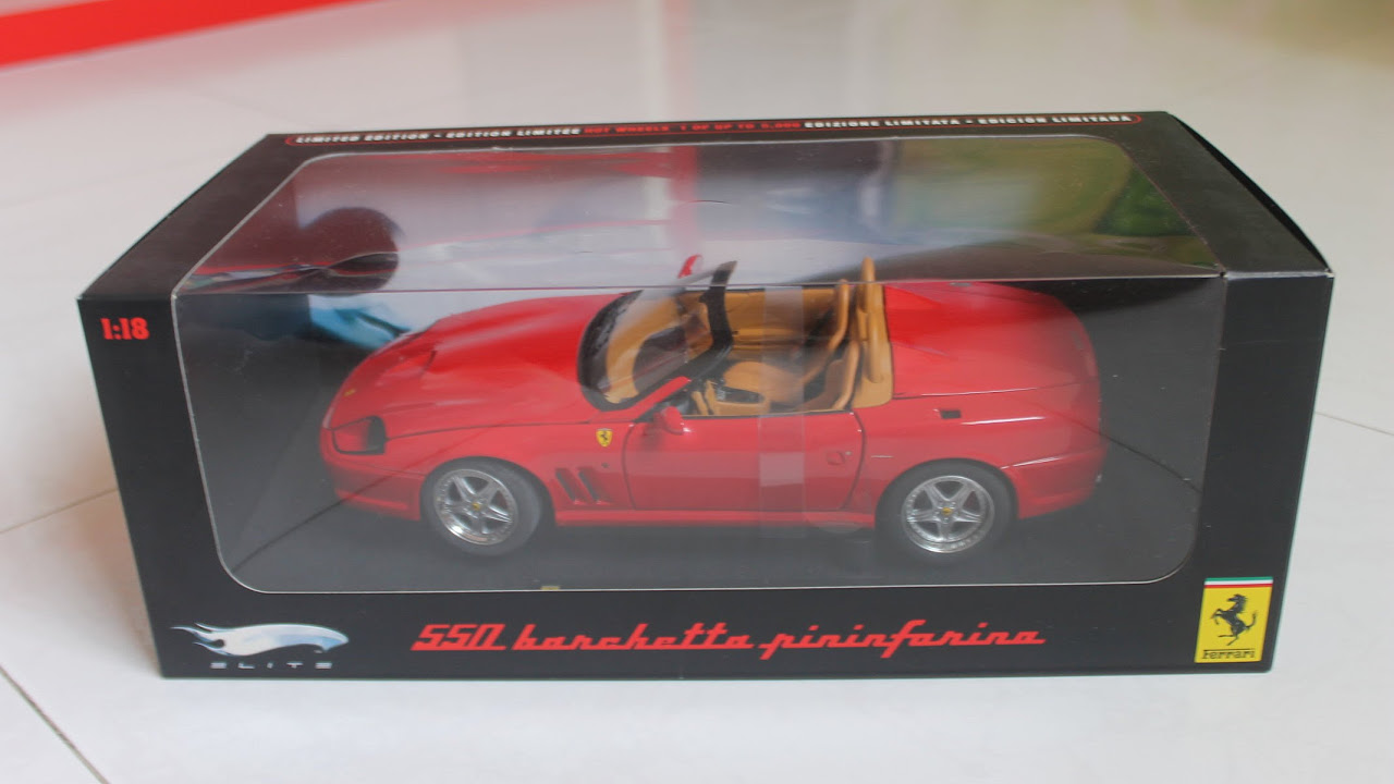 Unboxing] 1:18 Ferrari 550 Barchetta Pininfanina by Hotwheels