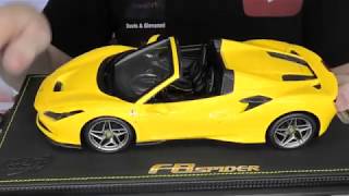 1/18 Ferrari F8 Tributo Spider by BBR Models - Full Review - YouTube