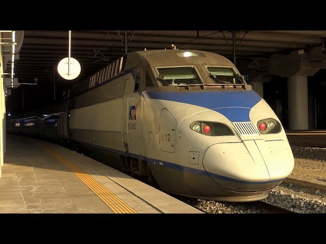 4K】韓国高速鉄道100000系「KTX-I」、110000系「KTX山川」、120000系