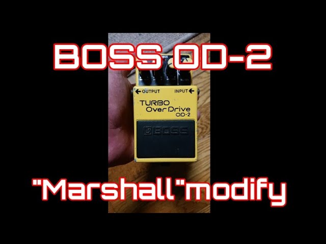BOSS OD-2を、今風になるようにモディファイしてみた - YouTube