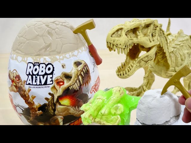 硬岩、砂、スライムの3層発掘に挑む！ ロボアライブ「メガディノ」発掘