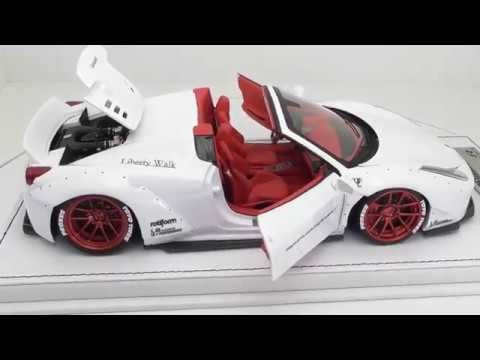 1/18 CUSTOM MODEL SERIES EP 29 - LIBERTY WALK FERRARI 458 SPIDER