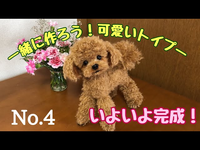 How to Make] A cute and realistic toy poodle made with wool felt