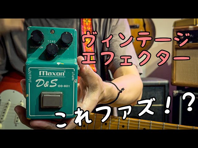 おすすめ】ヴィンテージなFuzzペダルを弾いてみた🎸 Maxon D&S OD-801